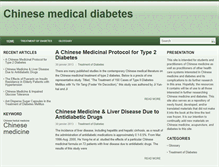 Tablet Screenshot of chinesemedicaldiabetes.com